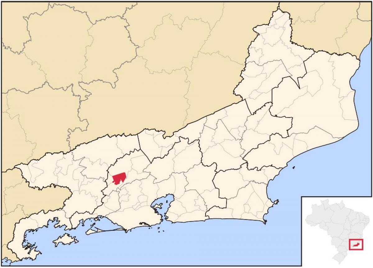 Քարտեզ Энженьейру-Պաուլո-դի-Фронтин