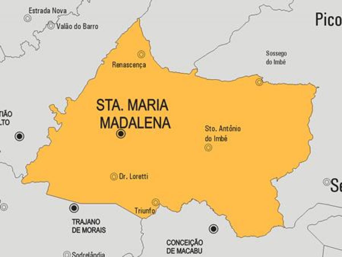 Քարտեզ համայնքի Սանտա-Մարիա-Мадалена