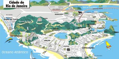 Քարտեզ 3d Ռիո-դե-Ժանեյրոյում