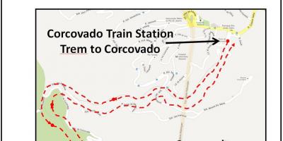 Քարտեզ գնացքի Корковадо