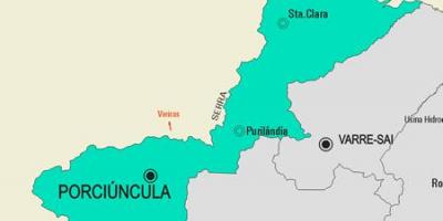 Քարտեզ համայնքի Porciúncula