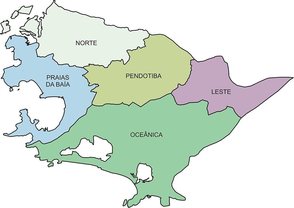 Քարտեզ տարածաշրջանների Нитерой