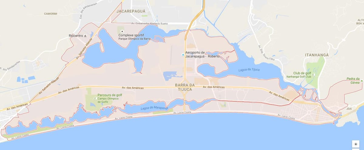 Քարտեզ Barra-այո-Тижука