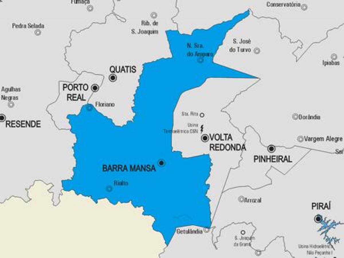 Քարտեզ համայնքում Barra-Манса