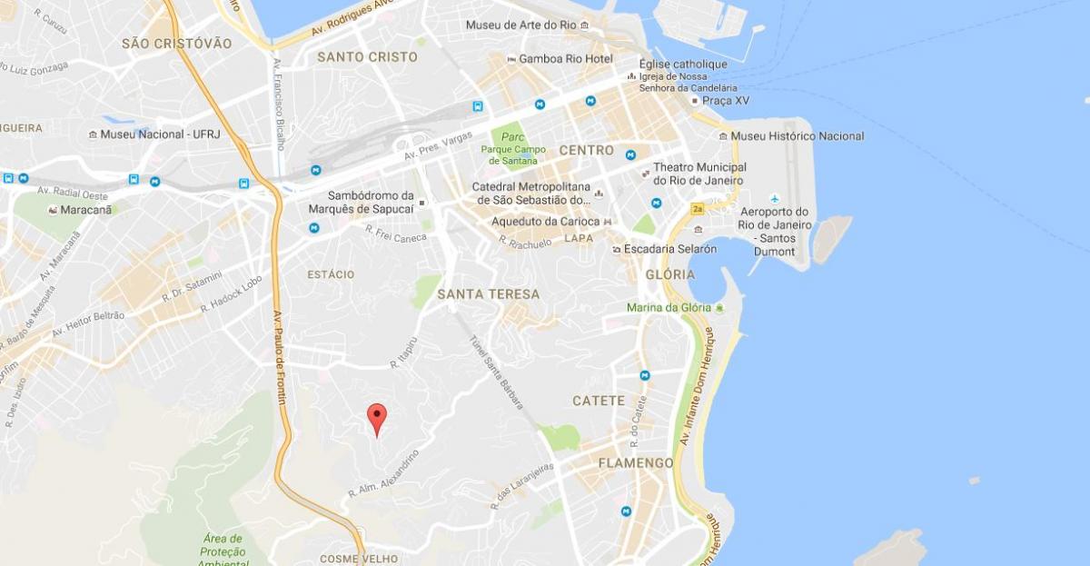 Քարտեզ favela Мангейра