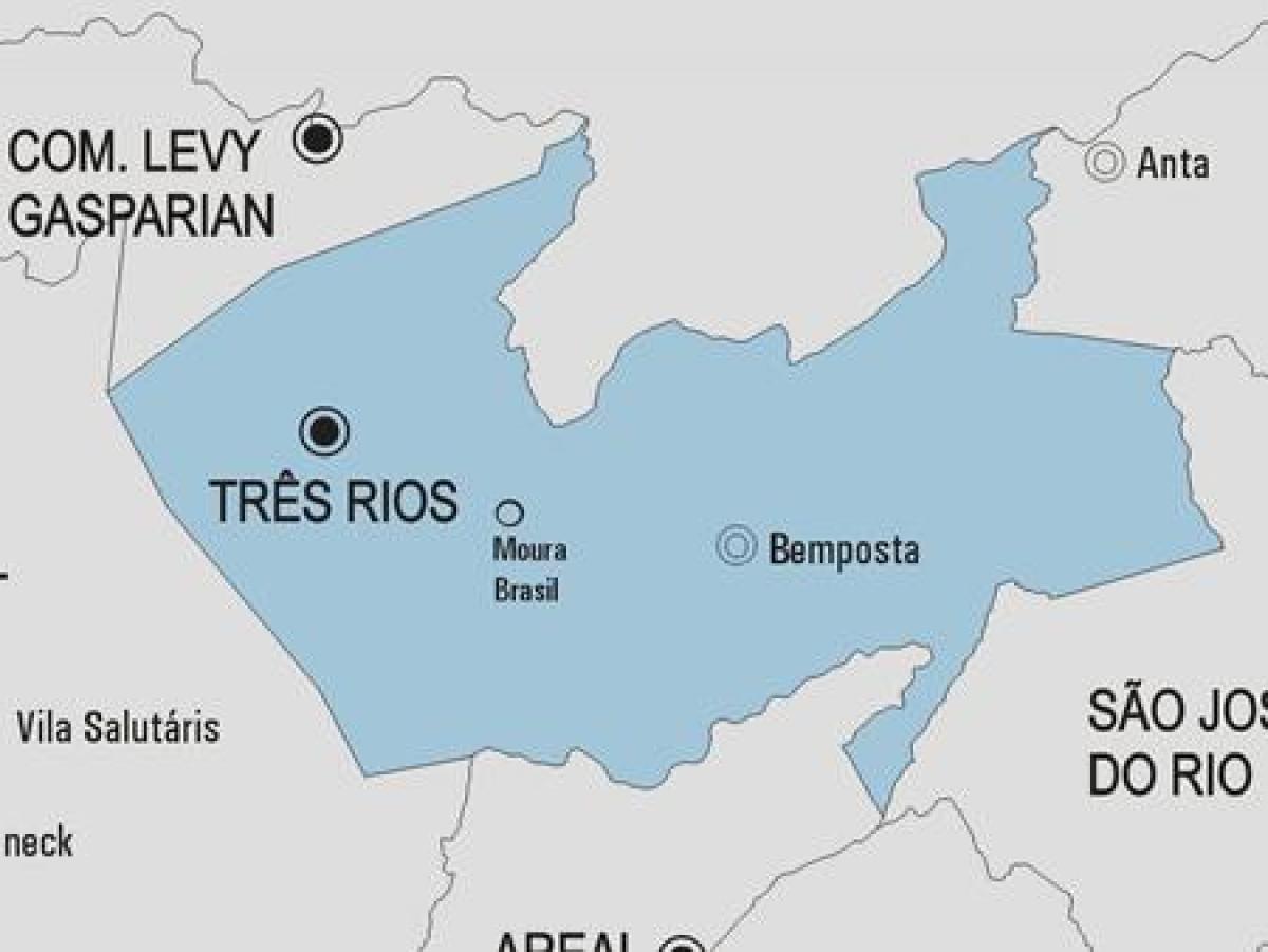 Քարտեզ Трес-Риос գյուղապետարան