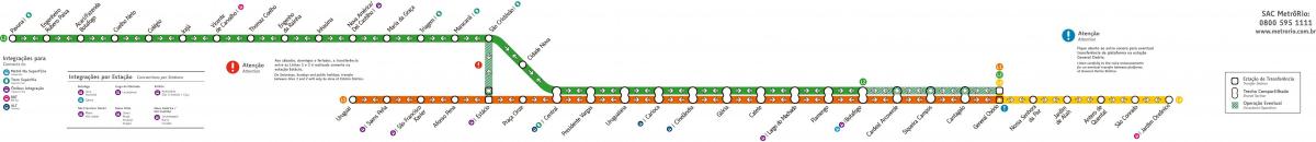 Մետրոյի քարտ Ռիո-դե-Ժանեյրո - line 1-2-3