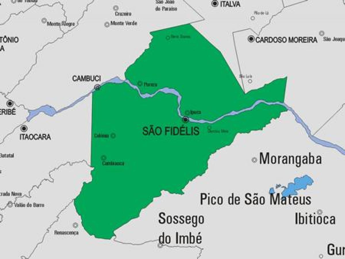 Քարտեզ Սան Ֆրանցիսկո-դե-Itabapoana գյուղապետարան