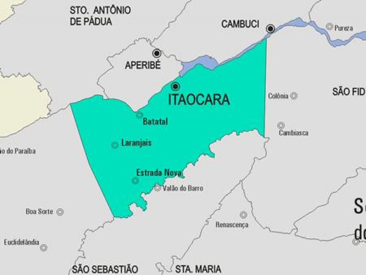Քարտեզ համայնքի Итаокара