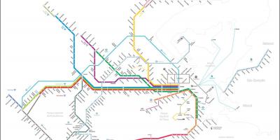 Քարտեզ monorail Тижука
