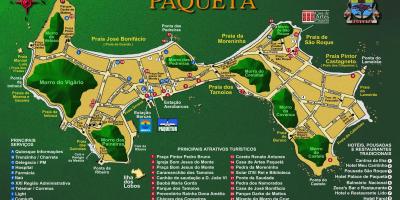 Քարտեզ Իլ դը Paquetá