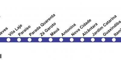 Մետրոյի քարտ Ռիո դե - line 3 (կապույտ)