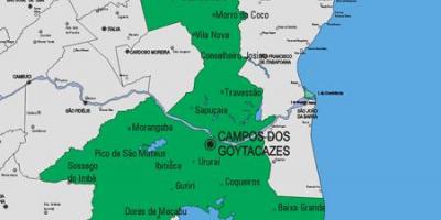 Քարտեզ համայնքի Carapebus
